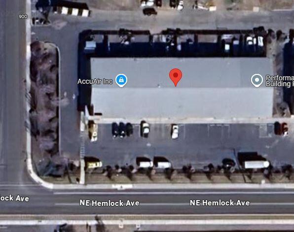 Hard to find industrial space with fenced yard. 14 foot roll up doors in front and back of the unit. This 2064 sq.ft. space includes small office and restroom. Ample parking with easy access to Highway 97.