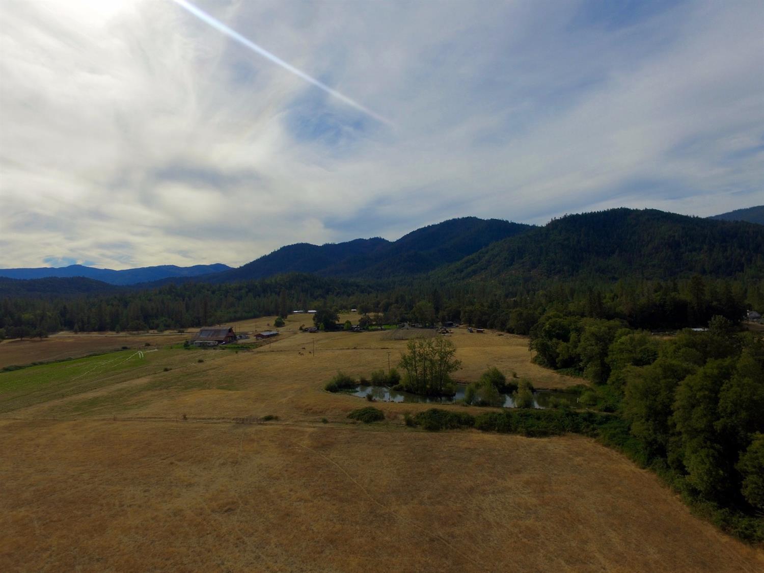 100 Pristine Acres zoned EFU in Josephine County of Williams Oregon! 86.3 acres Irrigated from Williams Creek dated 1858, 1891 & 1960. Additional seasonal creek known as Horse Head Cr runs through the property. Large year round pond centrally located. Property is cross fenced for livestock or suitable for agricultural farming and vineyard. Adjacent property known for producing award winning Red Wines and grass fed beef. 1930's home remodeled in 2009 with 1810sf and a new comp roof. Recently paved driveway to home and outbuildings. Large roping arena, 8 stall barn and multiple outbuildings storage amongst the property. This property boasts amazing views, seclusion and full sun exposure! All information deemed reliable, but not guaranteed. Appointment Only.