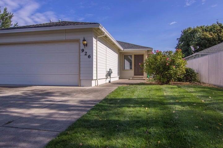 Cute and cozy home for sale in Central Point. Tastefully updated throughout, this single-level home offers two large bedrooms and two full bathrooms. Two-car garage and off-street parking, with a gated side yard with room for your toys. Plus a nice-sized fully-fenced private back yard, all on sprinklers. This home is turn-key and ready for its new owners!
