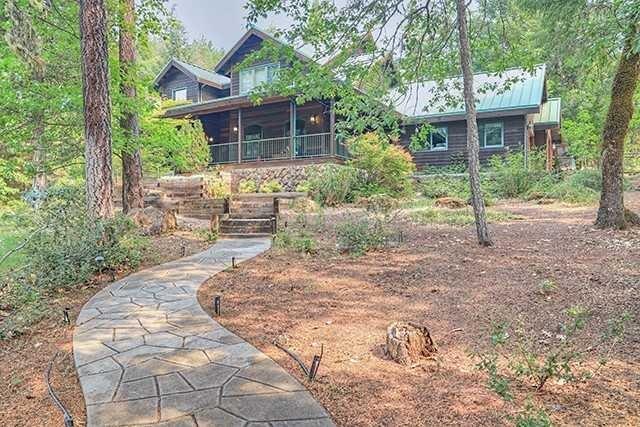 Private county estate, distinguished custom BLT home, located on 31.7 treed acres surrounded by BLM for privacy. Enjoy mountain & valley views from the wrap around deck, This lodge type home features, tall ceilings, open beam, 3400+ Sqft, 4 bed, 3 baths, office, wood windows, large kitchen, fireplace, master suite on the main level, lg mudroom, guest house, shop/RV Garage, beautiful pool w/outdoor kitchen, security gate, Guest house, for a 2-family set-up, seasonal creek & pond, and much more. All information deemed reliable but not guaranteed, buyer to do their own due diligence.