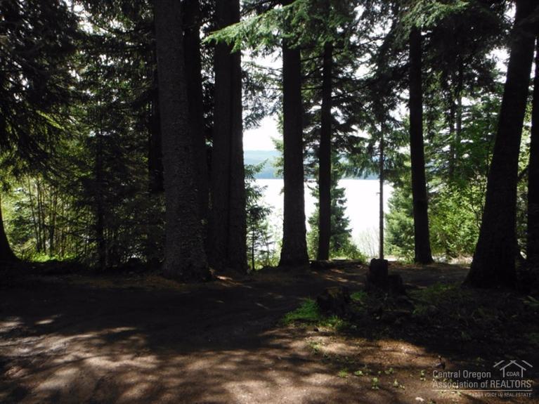 JUST REDUCED! Original Odell Lake view, 3 bedroom, 2 bath, 1548 sqft log home. Stone fireplace, open floor plan, Large bedrooms, windows offer amazing views and fill this home with natural light, spacious kitchen, covered deck, 2 storage buildings, and easy access in winter. Relax on the covered deck and watch the sunset over Odell Lake or the moon rise. Borders USFS land. Water is spring fed cistern from the top of the mountain. The .53 acres is USFS permitted and not included in the sale.