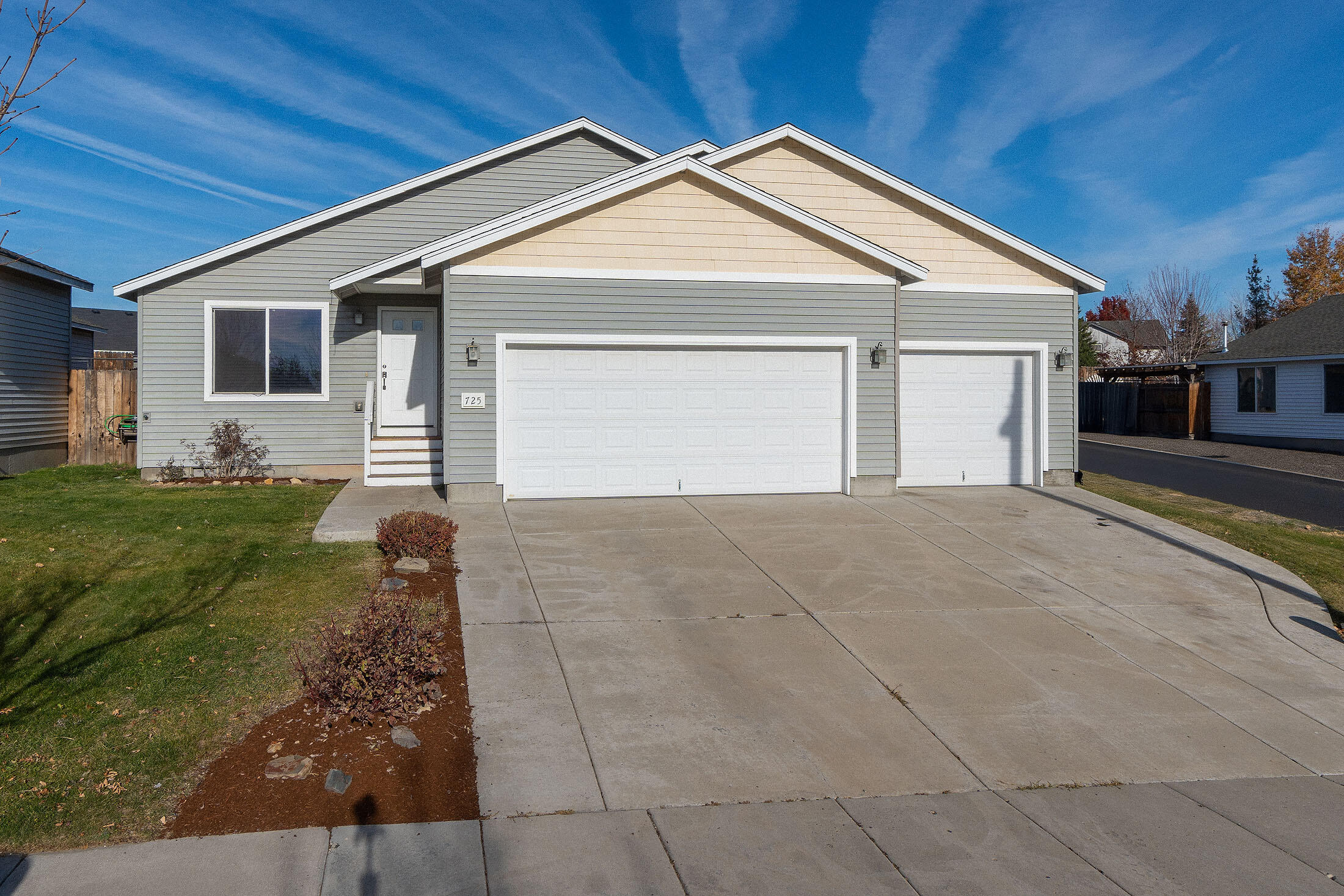 This lovely 3bed/2bath home is in the desirable Ochoco Point neighborhood. Its vaulted ceilings & fresh paint make it move in ready, creating a welcoming atmosphere. The primary bathroom boasts dual sinks, making morning routines a breeze, while the primary bedroom includes a nice walk-in closet for all your storage needs. A wonderful feature of this home is the 16-18 panel solar system which will be paid off at closing& will provide you with significant savings on your monthly energy bills. Situated on a desirable corner lot, it features a 3-car garage equipped with a workbench & shelves for all your projects. Enjoy the convenience of a front yard sprinkler system to maintain your landscape effortlessly. You'll find the wetlands close by & access to the beautiful Barnes Butte Trail system just a 2-minute walk away, perfect for outdoor enthusiasts. Plus, there's space to park a boat or small RV behind the fence, making this home an ideal choice for those who love adventure.