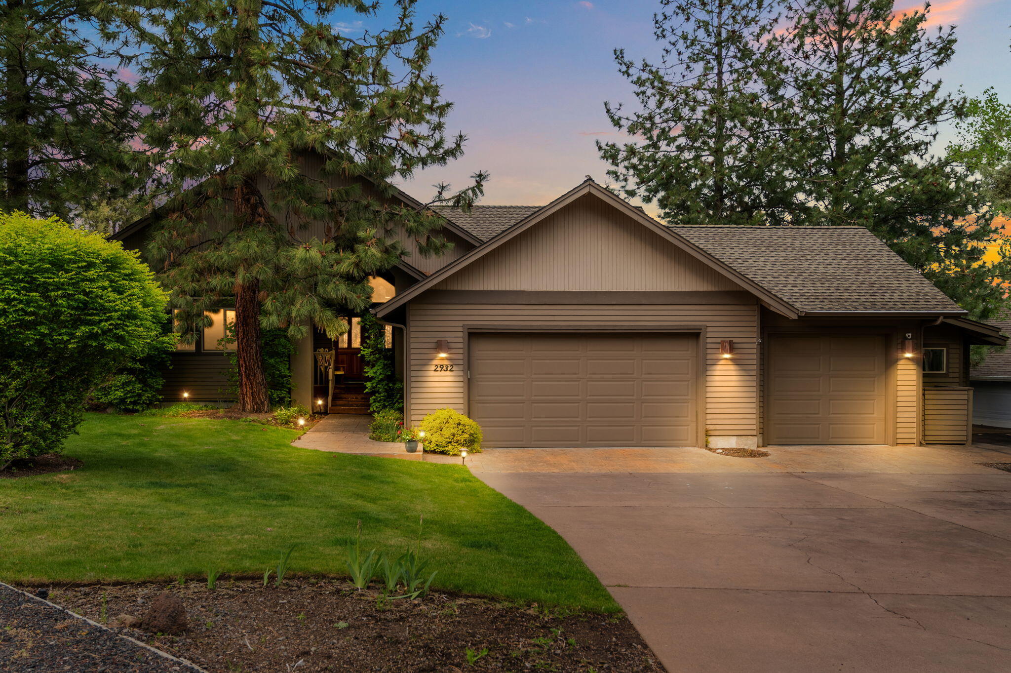 Welcome to this meticulously maintained custom-built home, perfectly situated on nearly half an acre along the fairway at River's Edge Golf Course. Enjoy Bend living at its finest with beautifully landscaped grounds, a spacious deck, gas firepit, and hot tub—ideal for outdoor entertaining.

Inside, you'll find a bright and open layout with vaulted ceilings, expansive windows, cherry hardwood floors, and granite countertops. The kitchen is well-appointed with newer appliances, a double oven, beverage fridge, and a large island for gathering. This single-story gem offers 3 bedrooms, 2.5 bathrooms, and a generous 3-car garage with room for all your gear.

Recent updates include fresh interior and exterior paint, a newer gas furnace, on-demand hot water heater, and more. All just minutes from downtown Bend, scenic walking and biking trails, and, of course, golf right out your back door.

Come experience the perfect blend of comfort, style, and location—schedule your showing today