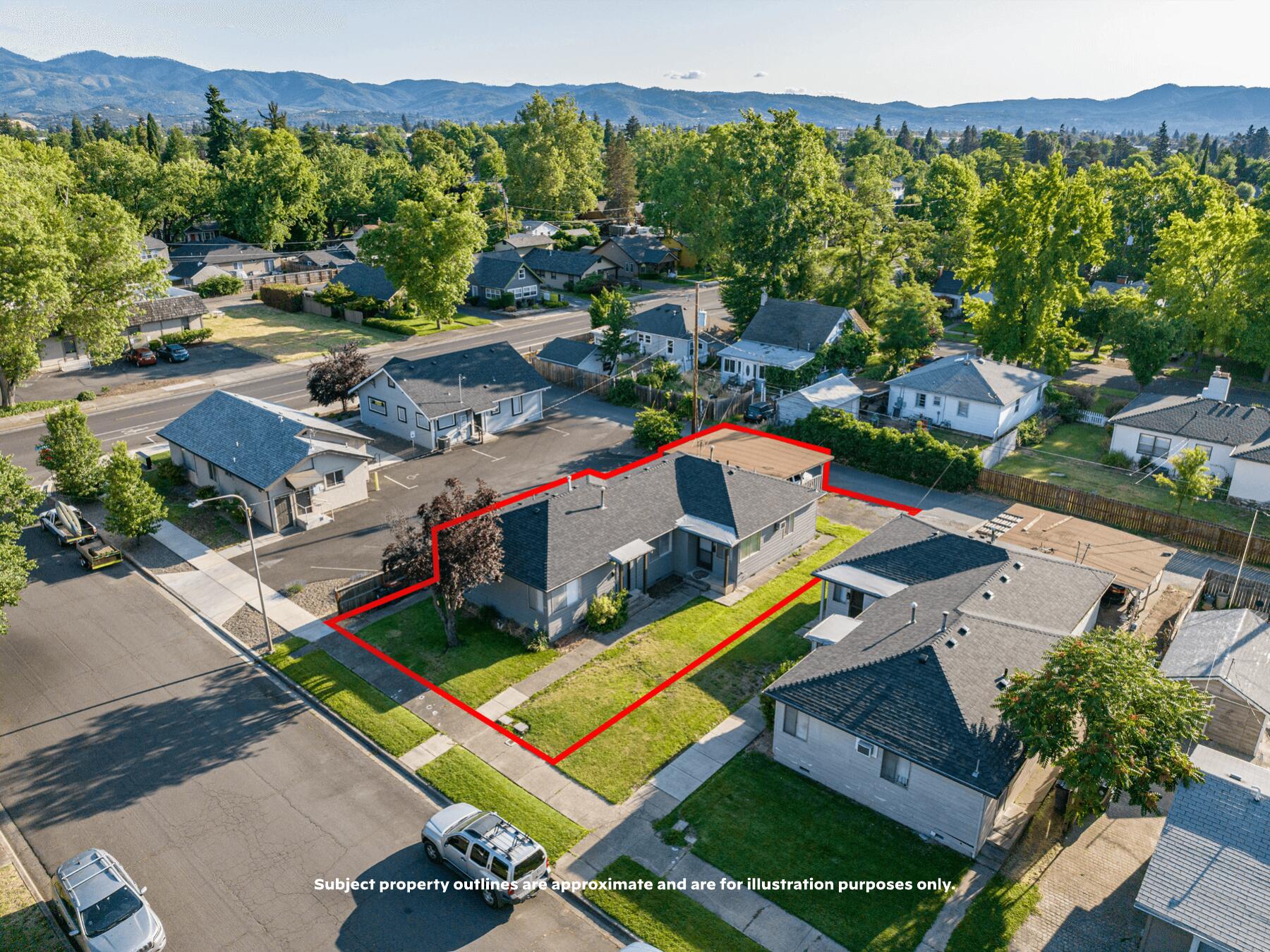 Exclusively presented for sale - 309-311 Marie Street, a clean, updated duplex in East Medford, Oregon, just minutes to Providence Hospital and Asante RRMC. This two-unit property offers owner-occupants and investors alike a chance to acquire an income-producing asset in a settled neighborhood. The ±1,618 SF one-story duplex features two, 2-bed/1-bath units (±809 SF each) with single-car covered carports accessed via the alleyway in the rear. Located on quiet Marie Street off E. Jackson, it provides convenient access to all of Medford and is within a mile or less of medical, schools, parks, and much more. While close to the busier street, the property is buffered from noise and traffic by a light-use commercial building. This is an ideal property for an owner-occupant - with one tenant on a month-to-month lease, below-market rents, and an attainable size and price. Contact brokers for more info! Please do not disturb tenants in any way.