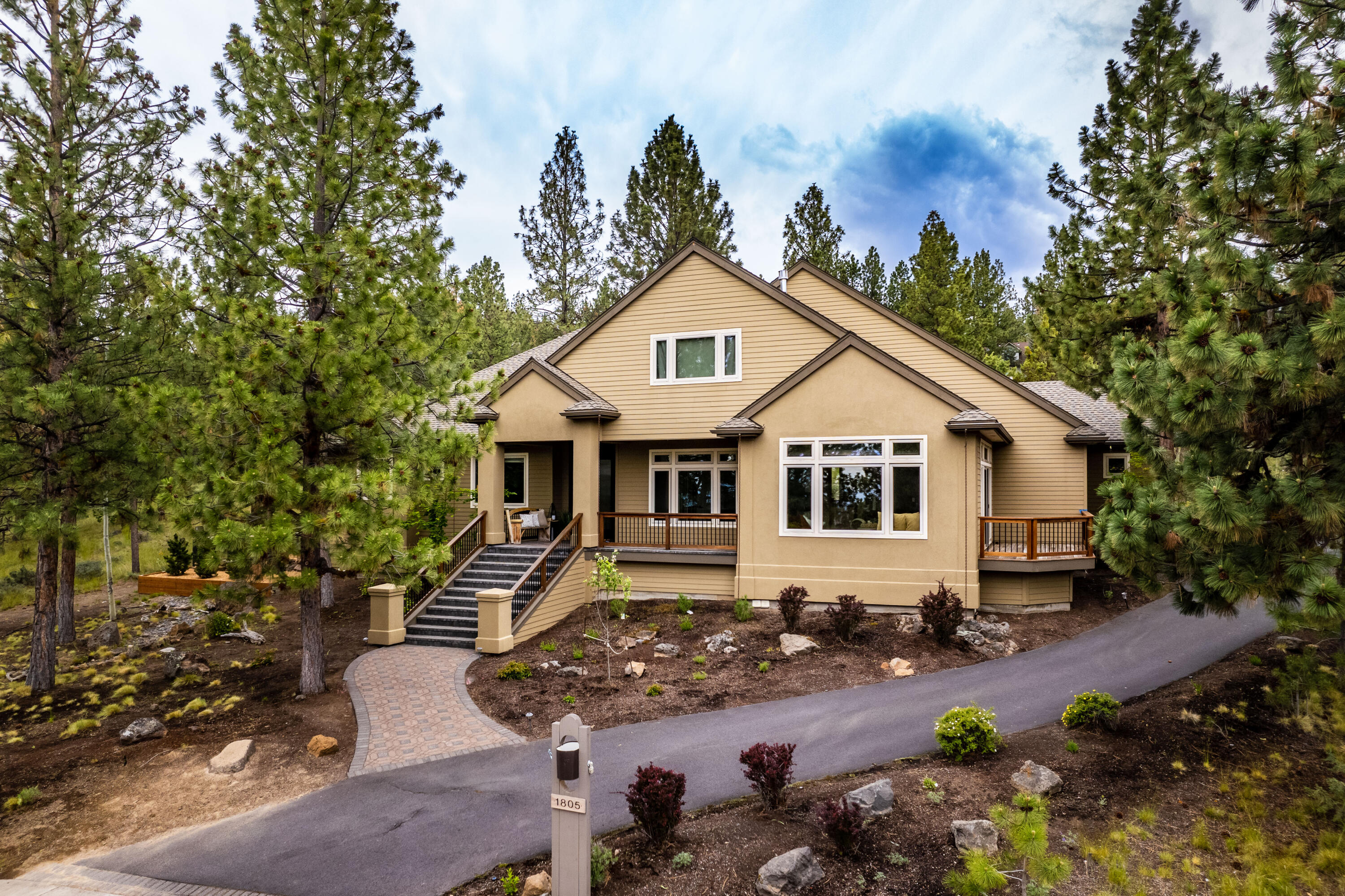 This 3319 sqft home sits on a .72 acre lot which offers the space and privacy you have been looking for to embrace westside living on Awbrey Butte. Comfortable single-level home with primary suite and office on the east side of the residence, plus 3 full bedrooms and bonus room on the west. The thoughtful floor plan provides for function and flexibility to fit your needs. Recent updates include custom built-ins, stone fireplace, refinished alder hardwood floors and deck, new water heater, and an approved fenced dog run. The kitchen includes a large center island, bar seating, SS appliances and high-end finishes. The oversized 3 car garage gives you plenty of room for all your Bend toys. This property comes with an HOA-approved landscape design to make the backyard your own private oasis. Come live your best Bend Life!
