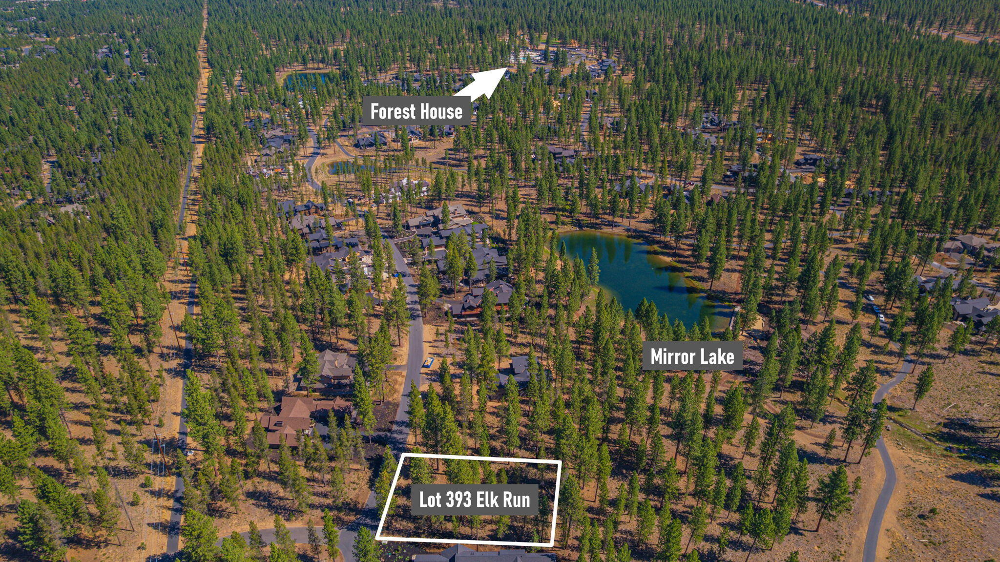 Welcome to this nearly half-acre level homesite in Phase Two of Caldera Springs, nestled among majestic Ponderosa Pines. Enjoy an elevated backyard peek-a-view overlooking Mirror Lake and Mirror Rock Park. Located just minutes from Bend, with Vandevert gate access, Sunriver, and Mt. Bachelor is close by. This premier gated community offers unmatched amenities—from miles of walking and biking trails to the Caldera Links Golf Course, pickleball courts, two pools, and fitness centers. Paddle across Obsidian Lake, relax at The Lake House, or spend the day at the NEW Forest House with a pool, game area, and workout space. Whether it's your full-time home, vacation retreat, or investment property—Caldera Springs is where unforgettable memories are made.
