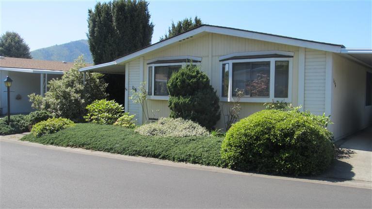 This 1987 2 bedroom, 2 bath mfg. home is now available in Mountain View Estates! Features include open floor plan, nice size great room, skylight in kitchen, both bedrooms have walk in closets, master bathroom has dual sinks and skylight, indoor laundry room, storage area and all appliances are included. The home is situated on a large corner lot that has been landscaped for low maintenance and includes drip system. Mt. View Estates is a 55+ park that has a nice community feel and offers lots of opportunities for socializing. Park amenities include clubhouse with kitchen, swimming pool, jacuzzi, sauna, horseshoe pit and golf driving net. If you're looking for carefree living...Welcome Home!