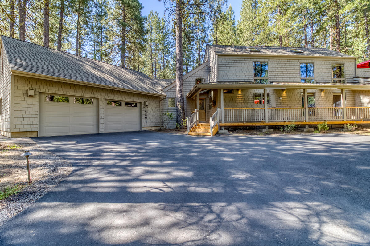 Surrounded by nature, this stunning 3 bedroom, 3 bathroom home offers 2,312sqft of exceptional living space. With breathtaking forest views from almost every window, you'll feel immersed in the beauty of the outdoors, all while enjoying the comfort of a thoughtfully designed interior. The large back deck is a true highlight, providing ultimate privacy for quiet mornings or evening gatherings surrounded by trees and a truly unique, stream-like, water feature. Inside, you'll appreciate the fine craftsmanship creating a warm, welcoming atmosphere. Complete with a spacious 2-car garage, this home balances seclusion and convenience, offering both a tranquil retreat and easy access to all Black Butte Ranch has to offer. If you've been searching for a peaceful sanctuary that feels like home, this property is the perfect place to unwind.