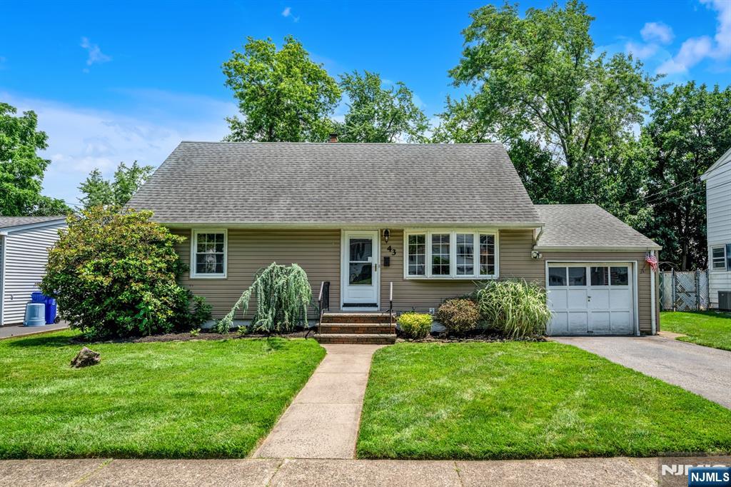 Welcome to 43 Barnert Avenue in the heart of Totowa! This lovingly maintained and spacious Cape Cod-style home offers 4 comfortable bedrooms and 2 full bathrooms. Step into the bright and airy living room, where a beautiful bay window floods the space with natural light. Just off the living area, you'll find the dining room and a large, functional kitchen with plenty of cabinet and counter space. The main floor features two nice sized bedrooms and a full bath, making it perfect for one-level living or guest space. Upstairs, you'll find two generously sized bedrooms with another full bathroom, offering privacy and room to spread out. The finished basement adds great value with additional living space, perfect for a home office, playroom, gym, or rec room. Step outside to enjoy the backyard complete with an oversized deck. One-car garage, low property taxes, and a prime location in a wonderful community. Easy access to NYC transportation, and you'll be just a short drive from top-rated restaurants, schools, parks, and Willowbrook Mall. Incredible seasonal views of Montclair State university and Garrett Mountain.