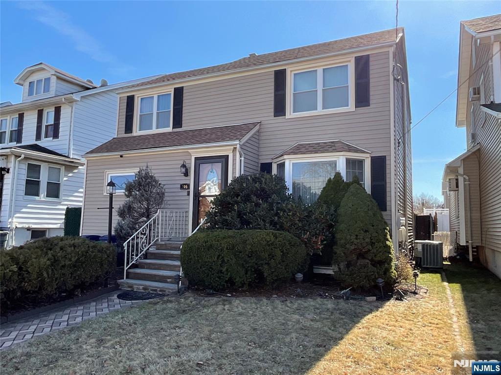 Welcome to this 4 bedroom 2.5 bath colonial that sits on a 37x100 lot with taxes of $9625. The first floor consists of a large living room that opens to a good size dining room. Off the dining room is the kitchen that flows to a family room and the fourth bedroom. In the 4th bedroom is a half bath with laundry. There are 3 bedrooms and a full bath on the second floor. The basement is full with 2 finished rooms, storage and a full bath. The backyard has an above ground pool, shed (AS IS), deck with gazeebo. Pool is AS IS. Home is cooled by central air, 2 Zoned Heat and roof is just a year old.