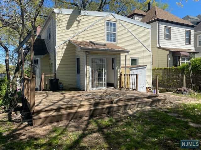 Expanded and spacious 5 bedroom Cape offers plenty of room for everyone, enter into the closed in front porch 1st floor features living room with fireplace open to a formal dining room, eat-in kitchen with sliders to outside and deck, 2 bedrooms and full bath complete the first floor. 2nd floor features 3 large bedrooms with office in between. Finished basement with 3 additional rooms for extended living, full bath, laundry room and lots of storage walkout to basement. Updated 200 amp electrical panel, lots of closet space. Walking distance to public transportation, shops and school. Sold as is no known issues