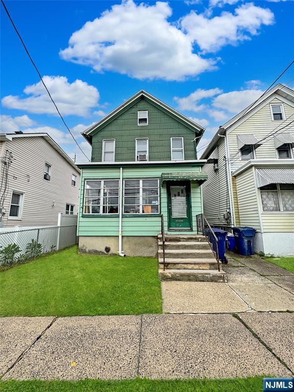 Charming colonial-style single-family home located in a prime Hackensack neighborhood, just minutes from major highways, public transportation, shopping, and Hackensack University Medical Center. This well-maintained home offers a spacious layout with a generous sized bedroom, large living room, and eat-in kitchen on the first floor, while the second level features two additional spacious bedrooms and a full bath. The property also features a lovely backyard perfect for relaxing or barbecuing. Whether you're a first-time buyer, or looking to downsize without sacrificing space, this home offers great potential in a convenient location.