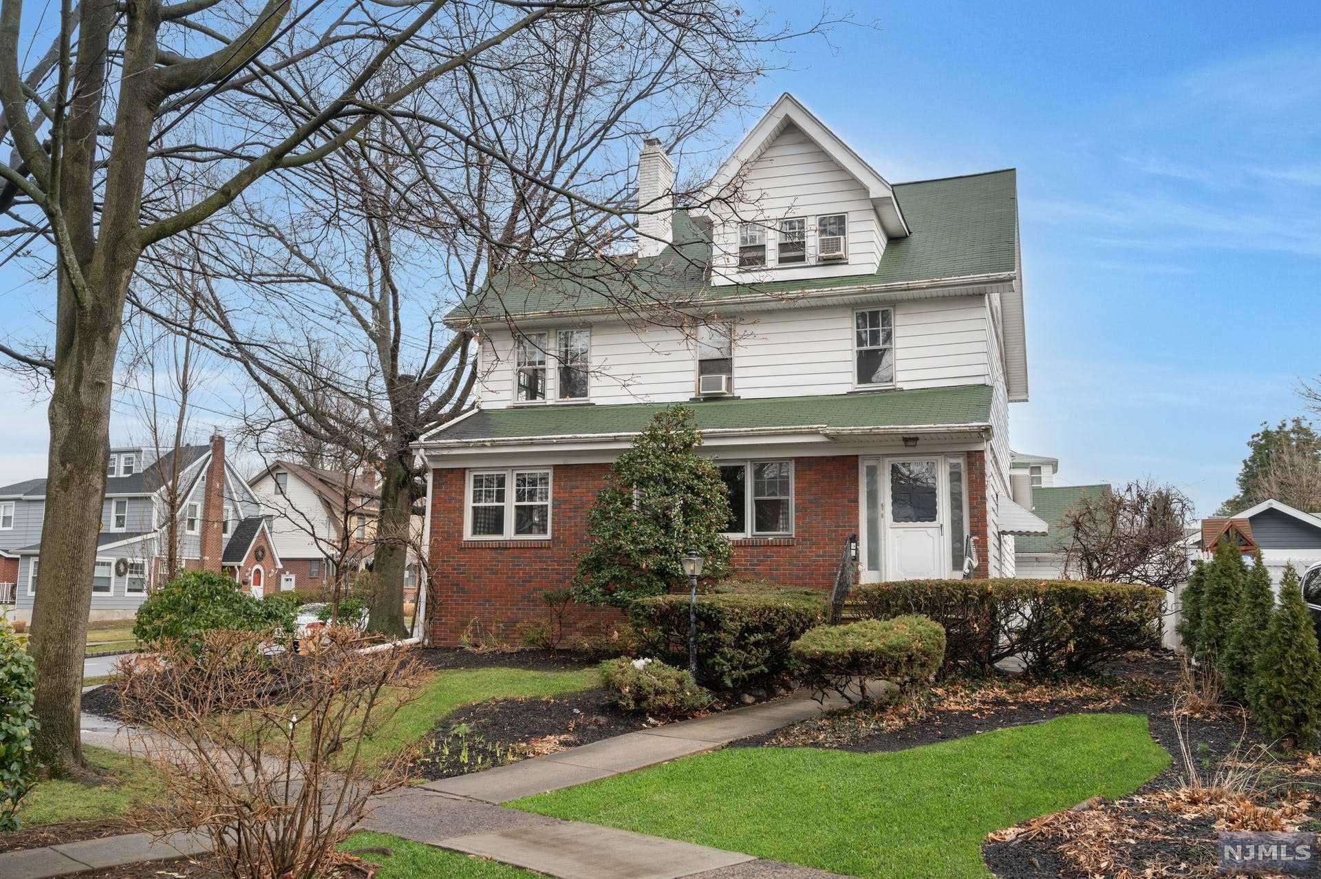A large 5-bedroom colonial home in the popular Oakview neighborhood of Bloomfield awaits your finishing touches. Plenty of oversized rooms with an abundance of living space. Chestnut moldings throughout. Lovely slate entry foyer, diagonal oak hardwood floors with triple-ribbon inlay on the first floor. Updated galley kitchen with breakfast room and an adjoining butler pantry plus a utility room with full bath, and enclosed-porch entry from garage. Full bath on every level, Primary bedroom has a large bonus room perfect for office/nursery/library. 3 bedrooms on the 2nd floor and 2 bedrooms on the third floor. Large finished rec room and half bath in basement. Oversized two-car garage. Close to NYC EXPRESS bus and a couple of blocks from the Blue Ribbon Oakview School. The beautiful tree-lined neighborhood bordering Montclair County Club and golf course. This home is ready for you to make it your own.