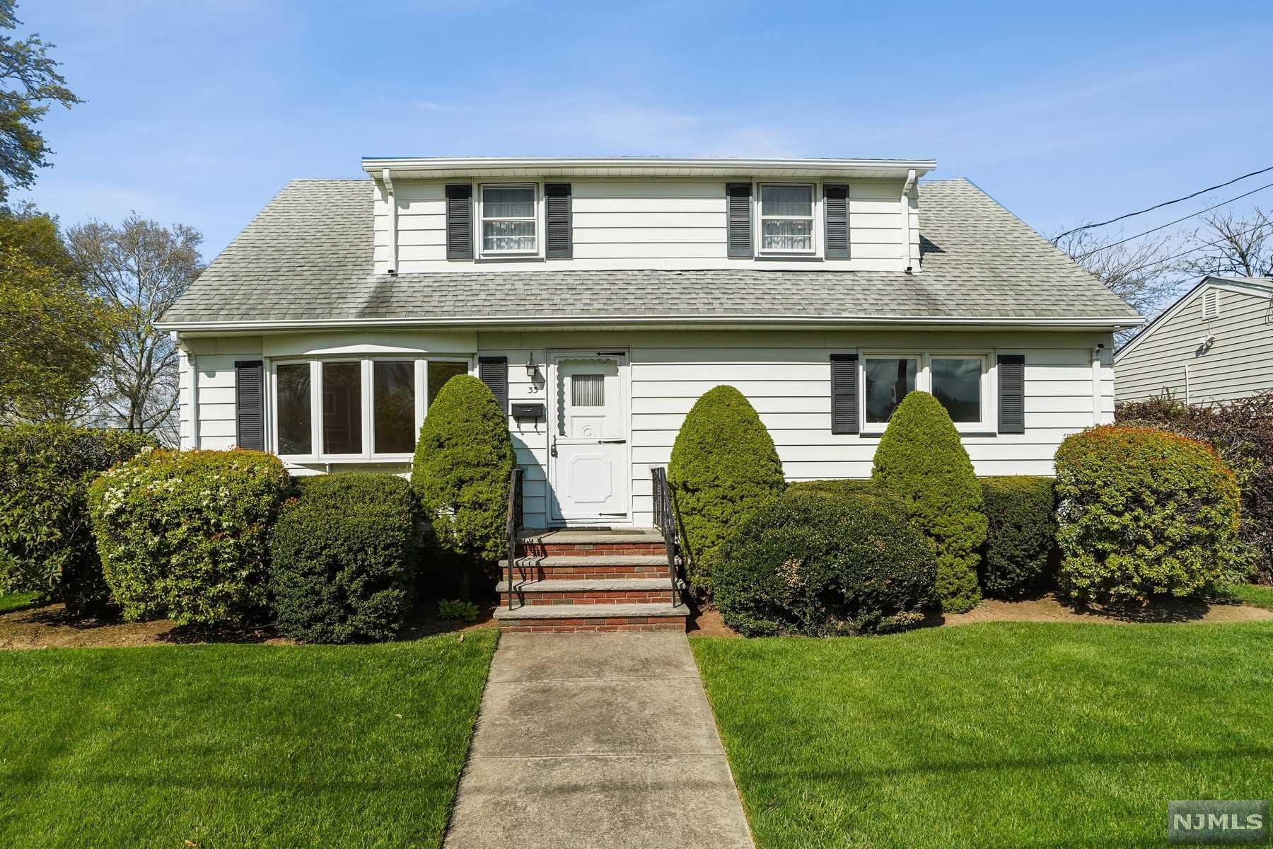 Great opportunity to purchase this well-maintained Cape Cod home with so much potential. Two bedrooms, one bath on first level plus sunny living room with bay windows, formal dining room and nice-size kitchen. The unfinished second level is a huge open space that can be easily converted to a Primary Suite. Spacious finished basement provides so much more room for play, media area or exercise room. Private yard and paver patio accessed from the kitchen. Hardwood floors throughout the 1st floor, newer windows, lots of light throughout the home. New furnace, central air and one-car attached garage Located in an amazing neighborhood with Robin Hood Park across the street, and bus to New York City close by, making an easy commute to the city. All this and you'll also get to enjoy Clifton's low taxes!