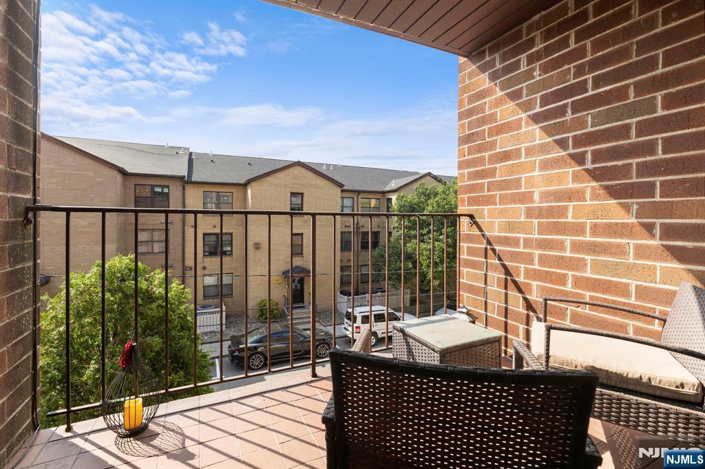 Step into this oversized 1-bed, 1-bath retreat where modern comfort meets unbeatable convenience. Boasting a bright, open layout, this home features a fully equipped kitchen, central air and heat for year-round comfort, and the rare in-unit washer/dryerâ€”making laundry a breeze. Step outside to your private balcony, a serene oasis perfect for morning coffee or evening winds down. Parking is included, so no more hunting for spots. Located just minutes from the Hudson-Bergen Light Railâ€™s Tonnelle Avenue station, your commute to Manhattan or nearby hubs is fast and stress-free via light rail or bus. Live where ease meets eleganceâ€”welcome to your new address.