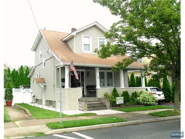Spacious & charming home to just unpack and enjoy! First floor boasts a light-filled foyer with a spacious living room. Formal dining room opens to fully updated kitchen, featuring granite countertops & stainless appliances, that opens to a ONE OF A KIND BACKYARD! This private backyard features a full outside covered bar, storage shed, patio with gazebo & an above ground swimming pool that is perfect for those summer nights. Second floor features a generous master bedroom with double closets & second bedroom with lots of space. Basement is finished & perfect for extended living area with a separate entrance for easy access to the backyard. As you enter this area, you have a separate laundry area that leads to generously-sized rooms with high ceilings, full bath & a possible 3rd bedroom. This home is a commuter's dream: close to all major highways. Make this home yours today!