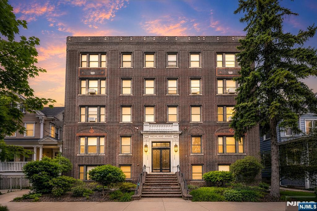 Welcome to this charming 2-bedroom condominium in an exceptionally convenient location, just minutes from the PATH station at Journal Square. Situated on the second floor of Highland Arms, this well-maintained home features a functional layout and beautiful hardwood floors throughout. A welcoming entry foyer offers a spacious storage closet, providing both convenience and organization. The bright and airy living room flows seamlessly into the dining area, creating an inviting space for everyday living and entertaining. The first bedroom features double doors, offering flexibility as a guest room, home office, or den. The generously sized second bedroom includes ample closet space and direct access to the bathroom for added convenience. The kitchen is thoughtfully appointed with tile flooring and stainless steel appliances, including a gas range, built-in microwave, and dishwasher. Additional building amenities include a coin-operated laundry room, private deeded storage unit, and shared outdoor space. Monthly HOA fees include heat, hot water, and cold water, providing added value and peace of mind. Don't miss this opportunity to own a comfortable and conveniently located home with excellent amenitiesâ€”schedule your showing today!