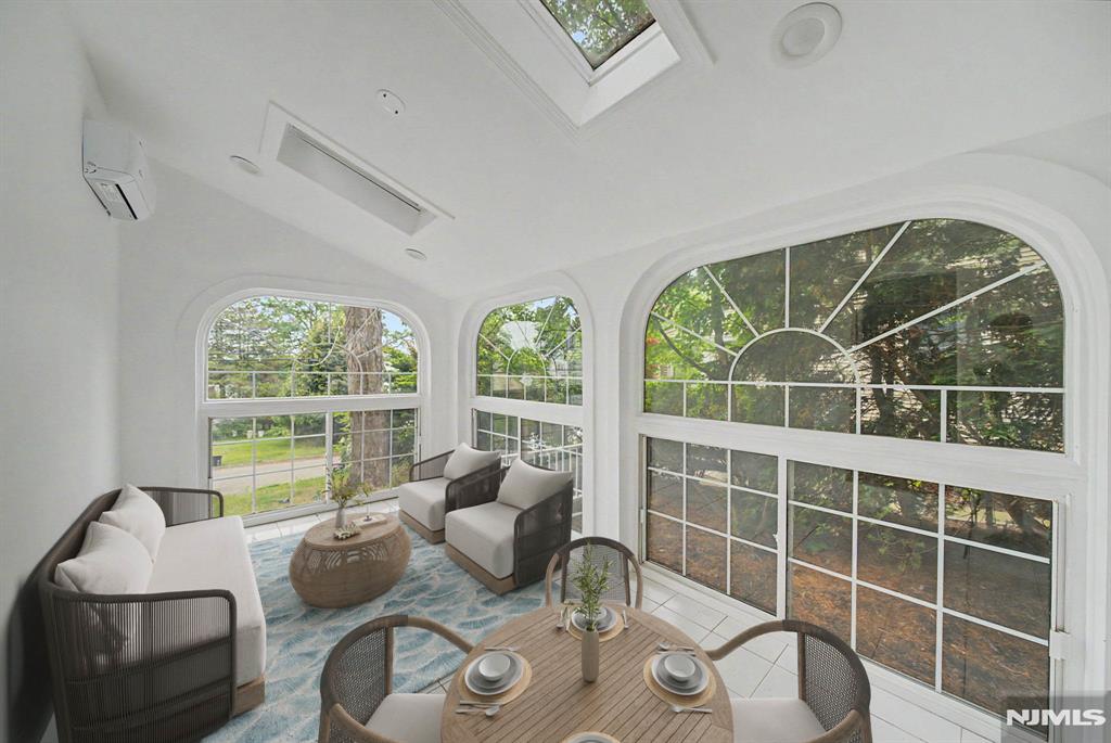 Step into this exceptional 4 BR, 4-bath Cape thoughtfully redesigned with high-end finishes, offering the perfect blend of sophistication, comfort, and flexible living space. The heart of the home is the Kitchen feat new appliances designed for everyday living & entertainment. Natural light is enhanced by striking Palladian windows & beautiful architectural details throughout. The LR boasts striking arched windows gracing a stately stone wood-burning fireplace. The inviting all-season room features skylights & newer Palladian windows & opens to a spacious wraparound deck perfect for indoor-outdoor entertaining. The primary suite feat cozy fireplace & dual closets. Barn door entry to breathtaking spa-inspired marble bath complete with frameless shower & panel system, freestanding soaking tub, decorative framed his/her mirror cabinets, premium bidet & private sauna. 2nd BR offers a renovated en-suite bath. Every bath in the home has been newly renovated with upscale designer finishes & modern elegance. Main floor feat 2 BRs with a newer Bathroom. Fully finished walkout lower level expands the homeâ€™s versatility with a newly renovated private full bath & 2 separate office spaces. Addâ€™l major upgrades incl new boiler/heating system, whole-house mini splits, hot water heater, and a roof, providing peace of mind for years to come. Private setting with expanded rear parking. This exceptional home offers incredible combination of luxury, functionality, & comfort inside & out.