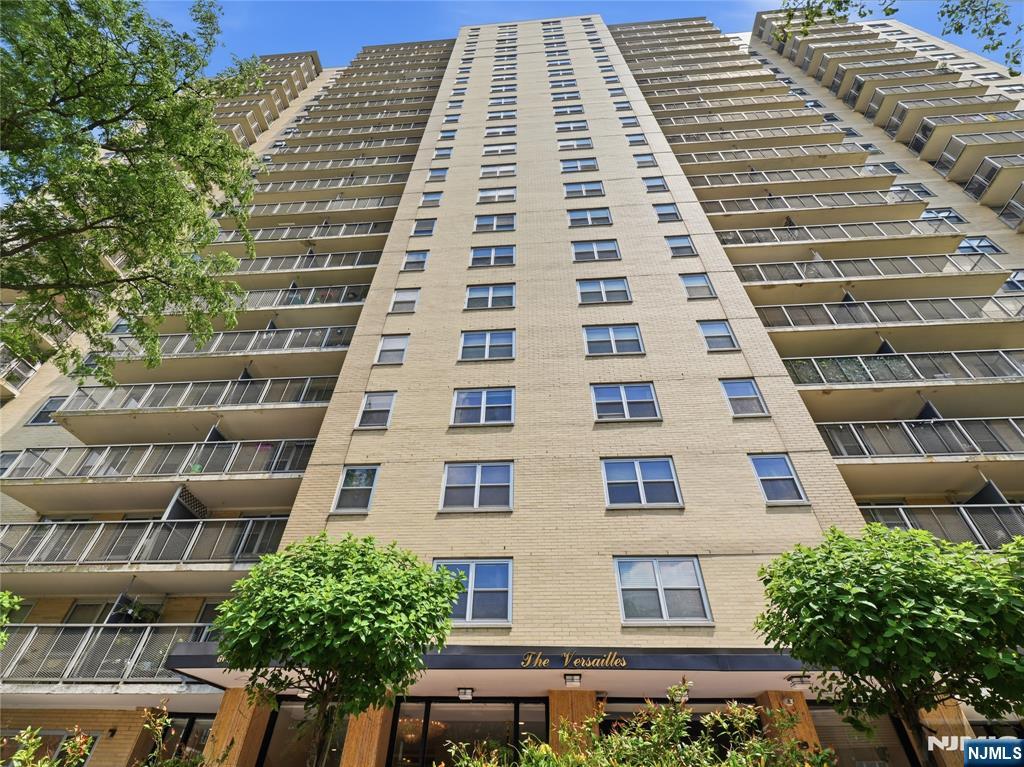 Spacious and sunny 1BR plus den at The Versailles, a full-service Gold Coast high-rise, offering unobstructed western sunset views from the 19th floor. Step inside this sleek, oversized home that features an open living/dining area with picture windows, a rare den ideal for a home office or a guest room, and a wide private terrace offering an alfresco gathering spot. Updated and efficiently laid-out kitchen with stainless steel appliances and ceiling-height cabinetry. Large primary bedroom with generous closet spaces and extra built-in closets, renovated black-and-white bath, hardwood floors, contemporary lighting, floor-to-ceiling closet doors, and closet organizers throughout. Amenities include 24/7 doorman, concierge, lounge, pool, BBQ/picnic area, fitness center, and laundry facilities. Garage parking is available for an additional fee. Unbeatable location with direct access to NYC by bus, ferry, and Light Rail, and convenient to nearby parks, Trader Joeâ€™s, Mitsuwa, and Whole Foods. This is a co-op building. Board approval and financial qualifications are required. Monthly co-op fee includes property taxes, building mortgage/maintenance/utilities, and gas, electric, A/C, heat, and water. A fabulous opportunity to own in one of Hudson Countryâ€™s most popular communities.
