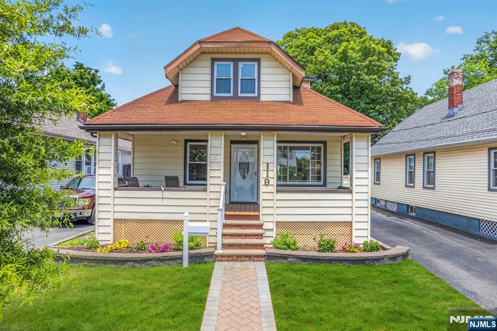 WELCOME TO THIS BEAUTIFULLY MAINTAINED CAPE COD - STYLE HOME FEATURING 1,539 SQ. FT. OF COMFORTABLE LIVING SPACE PLUS A FINISHED BASEMENT. A DELIGHTFUL FRONT PORCH CREATES THE PERFECT SETTING FOR RELAXING AND INVITING GUESTS. THE SPACIOUS AND BRIGHT FORMAL LIVING ROOM AND FORMAL DINING ROOM PROVIDE EXCELLENT SPACE FOR EVERYDAY LIVING AND ENTERTAINING. THE FIRST FLOOR OFFERS A DEN (OR POTENTIAL BEDROOM), A 1ST. FLR. BEDROOM, A FULL BATHROOM, A MODERN EAT-IN KITCHEN WITH PANTRY, GRANITE COUNTERTIOPS, STAINLESS STEEL APPLIANCES, NEWER DISHWASHER & FAUCET (2025), TILE BACKSPALSH AND FLOORS PLUS BACKYARD ACCESS. THE SECOND FLOOR FEATURES A SITTING AREA OR HOME OFFICE, A SPACIOUS PRIMARY BEDROOM, AND POSSIBLE TANDEM FOURTH BEDROOM, A SECOND FULL BATHROOM WITH STALL SHOWER AND ABUNDANT CLOSETS THROUGHOUT. THE FINISHED BASEMENT WITH CERAMIC TILE FLOORING OFFERS ADDITIONAL VERSATILE LIVING SPACE, THE LAUNDRY ROOM (NEWER WASHER & DRYER 2025) AND UTILITY ROOM. ADDITIONAL HIGHLIGHTS INCLUDE MULTI-ZONE GAS HEATING, NEWER WATER HEATER (2024), NEWER WATER SOFTENER (2024), ROOF REPAIRED (2024), NEWER FENCE (2024) AND BACKYARD WITH PAVER PATIO (2024), PLUS A SHED AND LARGE DEEP DRIVEWAY. THIS EXCEPTIONAL HOME, IN A FABULOUS LOCATION, IS CONVENIENT TO SHOPS, SCHOOLS, NJ TRANSIT TRAIN/BUS SERVICE & HIGHWAYS.