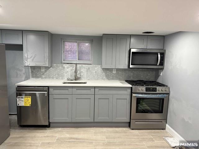 Prime location of North Bergen Area! Beautifully renovated ground level 2 bedrooms, 1 bath apartment , with Living room, and newly renovated eat in kitchen. Utilities not included. Pets conditional. REQUIRED FOR APPROVAL, Completed application from NTN credit report for each applicant, Proof of income and interview.
