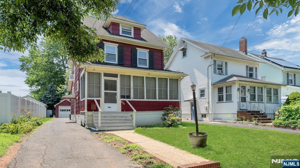 Welcome to this charming 3-bedroom, 1.5-bath Colonial, ideally situated on a quiet street just a few blocks from Warinanco Park. Enjoy the convenience of being only one block from the NYC express bus, close to the Roselle Park train station, and near Harrison Elementary School.This well-maintained home has been thoughtfully updated with numerous major improvements, including a completely resheathed and replaced roof, a sump pump with a French drain system for a dry basement, maintenance-free custom gutter guards, a high-definition security system, a new water heater, a high-efficiency Utica boiler (2015), and new vinyl windows (2025).Inside, you'll appreciate the warmth and character of beautifully refinished hardwood floors throughout both levels. The first floor offers an inviting enclosed front porch, a spacious living room, a formal dining room, a bright kitchen with a pantry, and a convenient powder room. Upstairs, you'll find three comfortable bedrooms, a full bath, and a walk-up attic offering excellent potential for future finished living space, a home office, or additional storage.Outside, enjoy a spacious, level backyard that's perfect for entertaining, gardening, or play, along with a detached garage that provides ample storage and parking. Come see!