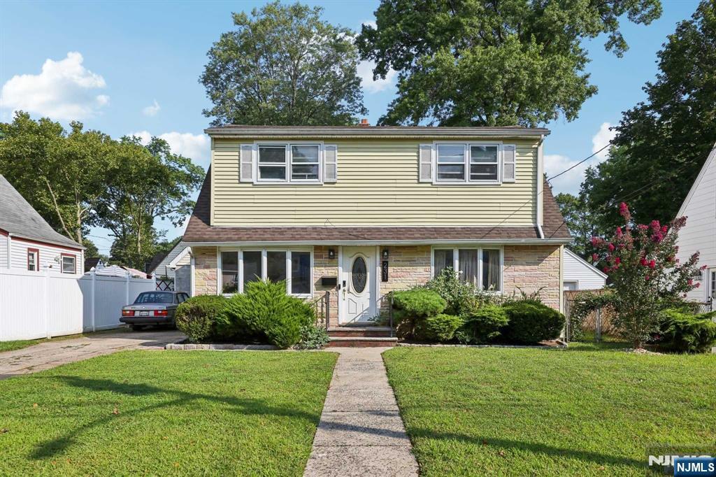 Welcome to 231 Van Buskirk Rd! This Expansive Cape nestled on a treelined dead-end street is truly not to be missed and within close proximity to NYC transportation, Route 4 and Route 80, nearby schools, parks, Shopping and more! An expansive 5 Bedroom, 1.5 Bath home simply awaits your personal furnishes. Enter through your inviting first floor living room with incredibly bright Bay window and gleaming hardwood floors adjacent to your Eat in Kitchen, Half Bath, Primary Bedroom w/ plumbing/framing in place for Ensuite and Formal Dining Room w/ office and French Doors which lead directly to your illustrious fenced in backyard. Your second floor encompasses 3 additional Bedrooms and 1 Full Bathroom. A Full unfinished basement with high ceilings, Laundry and separate Entrance w/ endless possibilities. And 1 Car detached Garage! Welcome home! BOM; BUYER COULD NOT PERFORM