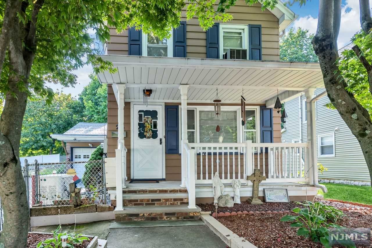 Come and see this charming home with great curb appeal built in 1880 and in a terrific location. Inviting front porch to relish the seasons! Fully fenced-in double lot with lots of parking and rear yard features a covered patio for a cozy area to enjoy the outdoors! Bring your finishing touches to the large eat-in country kitchen with walk-in pantry, oversized family room with exit to rear patio, a full bath and office/bedroom with its own powder room plus another good-sized bedroom on the main level. Second level has open suite type area with bedroom, office nook and full bath. Attached garage, large, oversized shed and whole house generator! Just a few blocks away from K-8 elementary school. Near restaurants, bus to NYC on corner, NYC express park and ride minutes away, Rt. 287 just a few miles away.