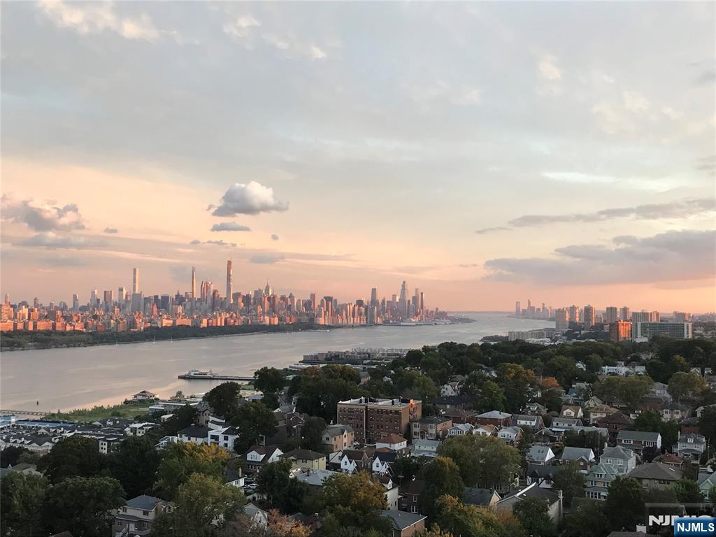 Spacious and beautifully renovated 3BR/3BA rental at 200 Winston Towers featuring breathtaking southeast views of NYC skyline and Hudson River from every room and the enclosed terrace, with hardwood floors, granite entry and countertops, cherry wood cabinets, marble baths, custom closets, eat-in kitchen, storage on floor, 1 indoor parking space, and full amenities including pool, tennis, basketball, and 24hr doorman; prime location near NYC transit, shopping, and schools.