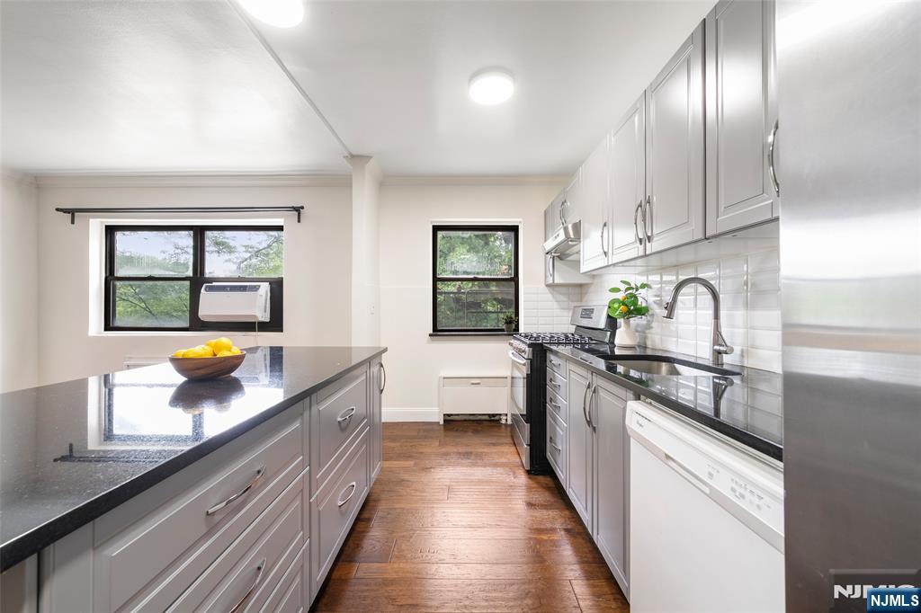 Why rent when you can Buy? This 682 sq ft 1-bedroom is one of the larger units in Linwood Park! Enjoy a spacious living area, plenty of closet space, and an open-style kitchen perfect for everyday living. A window A/C unit, less than one year old, is included in the sale. Youâ€™ll love the location â€” just steps from H Mart, Starbucks, CVS, Linwood Plaza, NYC express buses, and major highways. Maintenance includes heat, hot/cold water and taxes. Laundry on-site. Rentals permitted after 2 years of owner occupancy. No pets. Minimum 20% down payment required. More space. Great location. Easy living. Schedule your showing today!