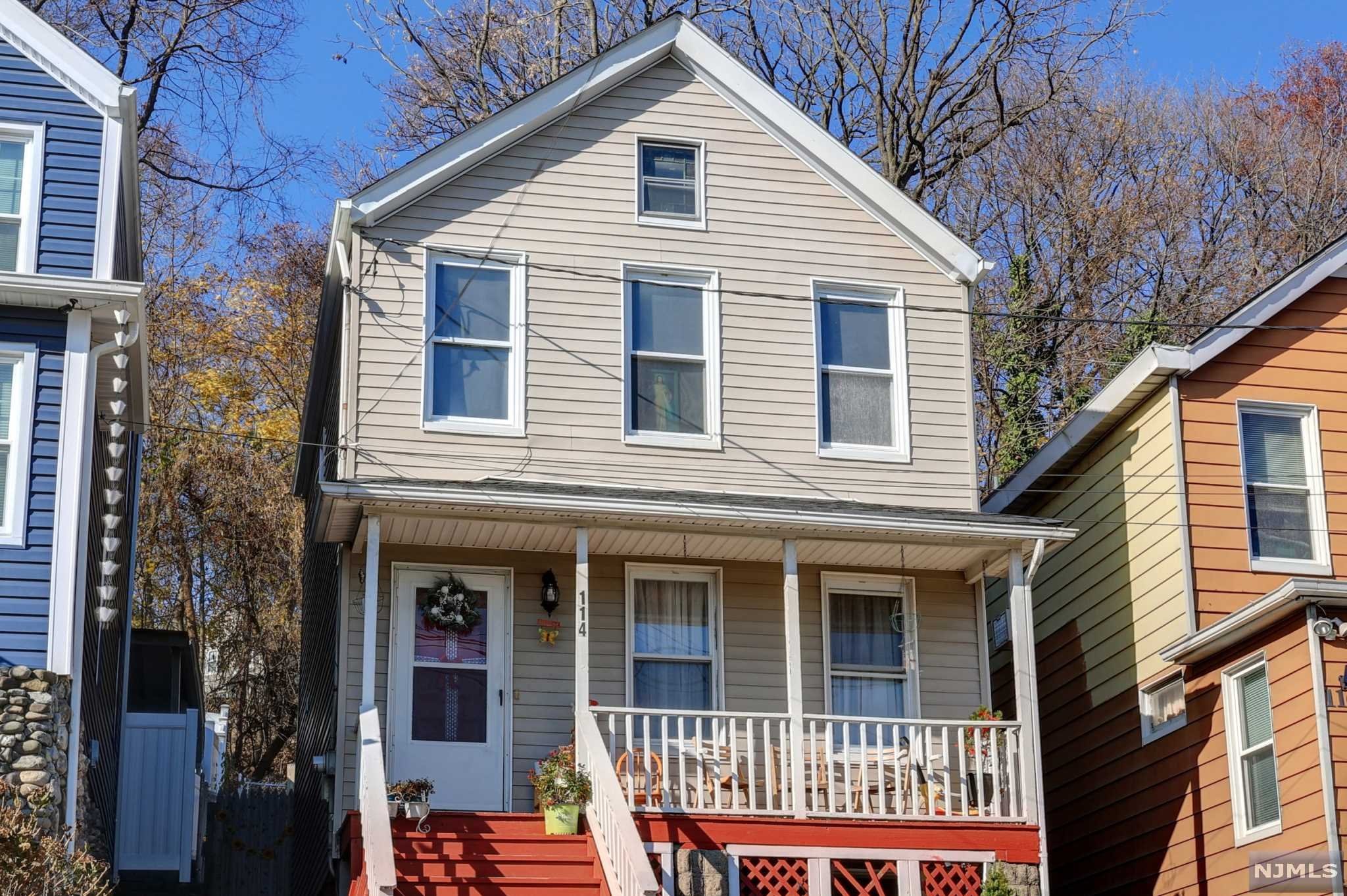 Nice and clean starter home with many upgrades in convenient location of Hawthorne, close to public transp, parks, schools, new roof and patio, 1st floor living room, eat-in kitchen powder room and 2 bedrooms with bathroom in 2nd floor, gas heat and easy to finish basement.