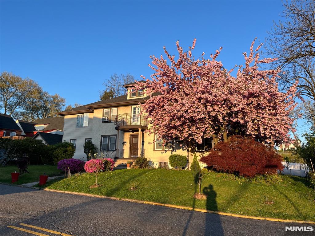 Perfect location, 2 family dream house( Main unit : 3 bed 3 full bath 1st fl( 2 BR .2 BATH Kitchen. L/R+ D/RM + half of 2nd fl( MBR + MBTH), 2nd unit : 1 bed + L/R or 2nd BR, Full bath, ). corner lot( 5,010 sqft ), about 2,600 sqft house. concrete foundation in 1948 year. a few skyline view to Manhattan, east south west view. 1.5 car long detached garage +4 parking space. backdoor to deck, 3 block away to bus stop to Manhattan. Walking distance to HMart. As-is sold condition. many update during 2022 ~ 2024 year New roof, structure enforcement( basement ). removal : oil tank, new drain at basement. To be delivered vacant at the closing