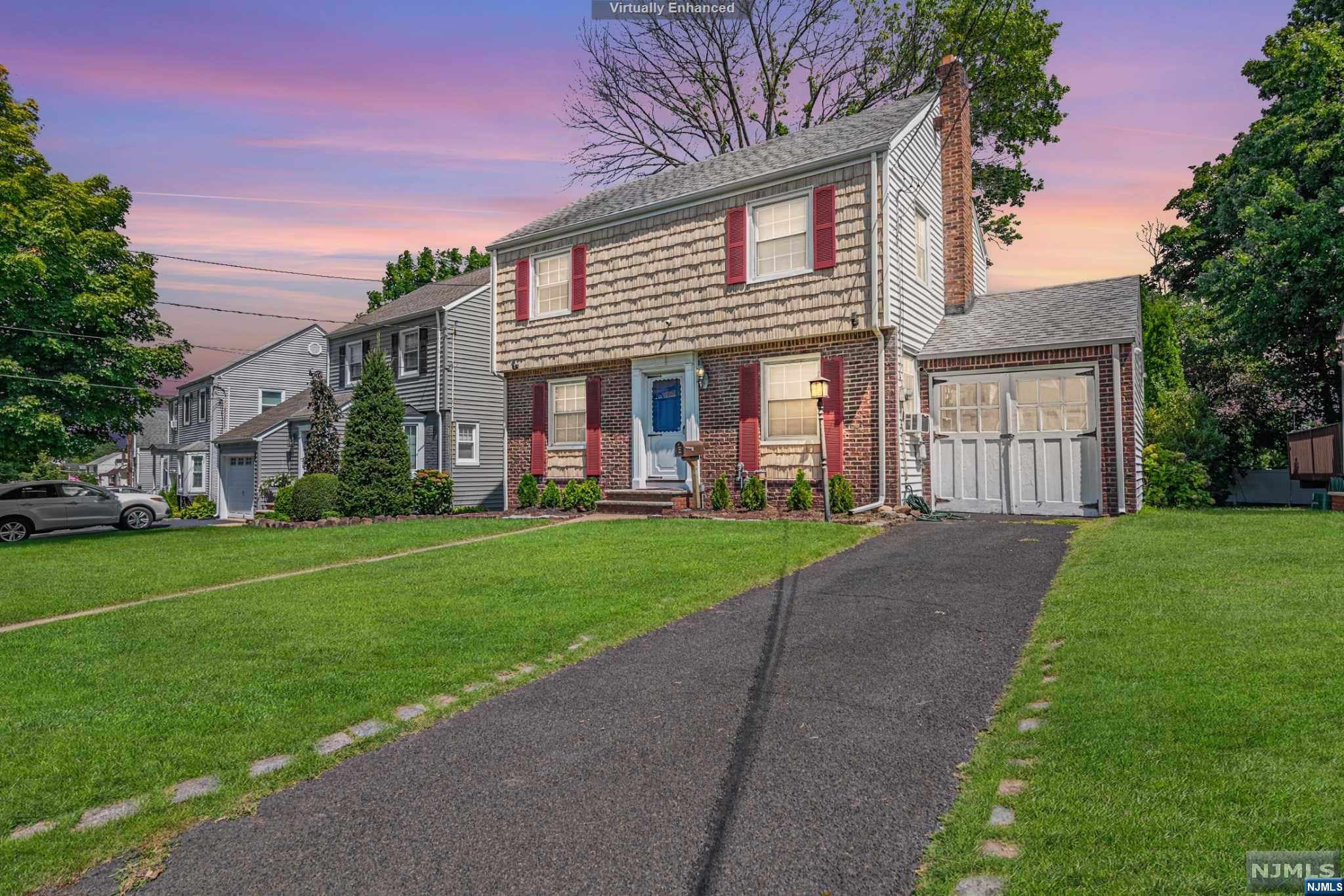 Nestled on a quiet street in Union, this charming single-family home offers a versatile layout with endless potential. To the right, a bright, spacious living room with a fireplace awaits, while to the left, a sunlit formal dining room with built-in cabinets is perfect for gatherings. The first floor also features a kitchen with ample space, a half bath, and a versatile sunroom. Enjoy the large, private, tree-lined backyard, perfect for summer entertainment. Upstairs, there are three generously sized, carpeted bedrooms and a full bath, including a spacious primary bedroom with LED lighting. Hardwood floors, abundant windows, and beautiful molding enhance the home's appeal. Ideally located near Washington Elementary School, Suburban Golf Club, Kawameeh Park, with easy access to the Garden State Parkway, and just a 15-minute drive to Newark Airport. Don't miss out on this opportunity!