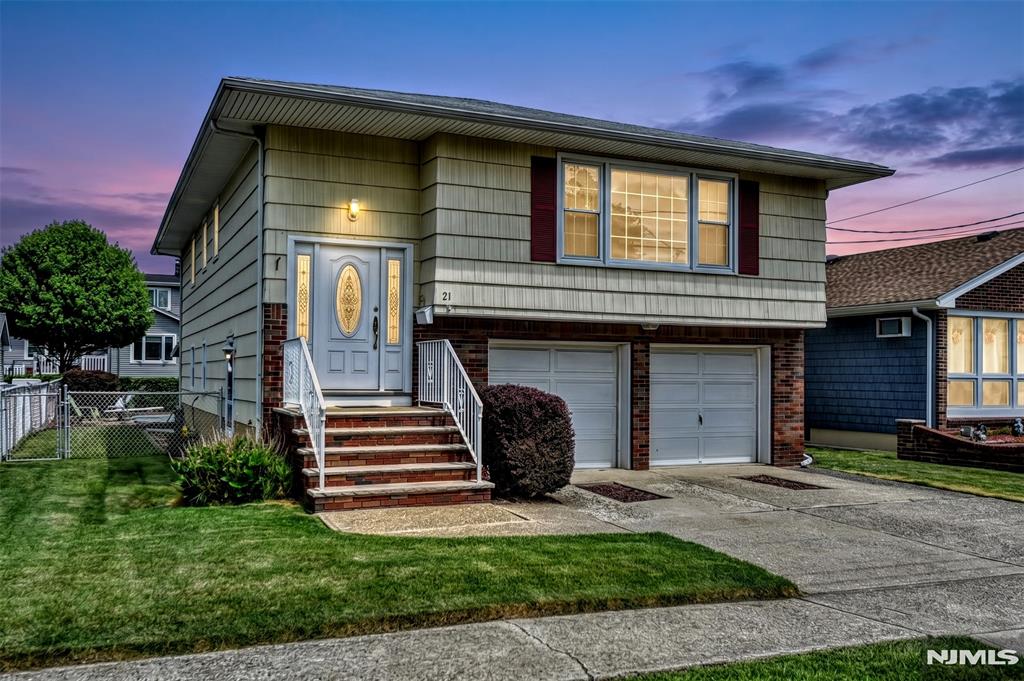 Welcome to this lovingly maintained bi-level home, proudly owned by just one owner! Featuring 3 bedrooms and 2 full baths, this spacious home offers a versatile layout and abundant living space. The ground level includes a large family room with a wet barâ€”perfect for entertainingâ€”along with a private office/bonus room, full bath, and a laundry room/utility room. Step outside to enjoy your private backyard oasis featuring an in-ground pool, patio, and awningâ€”ideal for summer relaxation and entertaining as well as direct access to the attached 2-car garage. Upstairs, you'll find an updated kitchen featuring newer cabinetry, appliances, and flooring in the eat In kitchen. The bright and inviting living room and dining room provide excellent space for everyday living and gatherings. The primary bedroom offers direct access to a full bath, while two additional bedrooms complete the upper level. Beautiful hardwood floors run throughout this level, and both levels offer generous closet space. Situated in a desirable Saddle Brook location, this home is conveniently close to schools, shopping, and transportation. A wonderful opportunity to own a well-cared-for home in a great neighborhood! !!!!!!!!Actual Street Address Is 21 Harrison!!!!!!!!