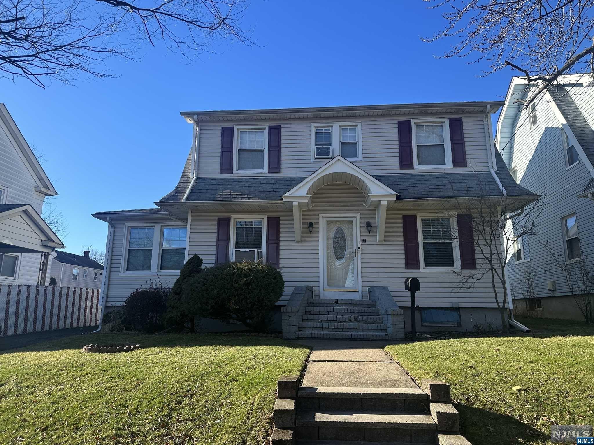 Great Opportunity to Own in Bogota, NJ. Bergen County, NJ. This side hall Colonial Offers 3 Bedrooms & 2 Full Bathrooms, Hardwood Floors, Finished Basement, New Boiler, Detached Garage. Steps to the NJ Transit Bus Stop into NYC.