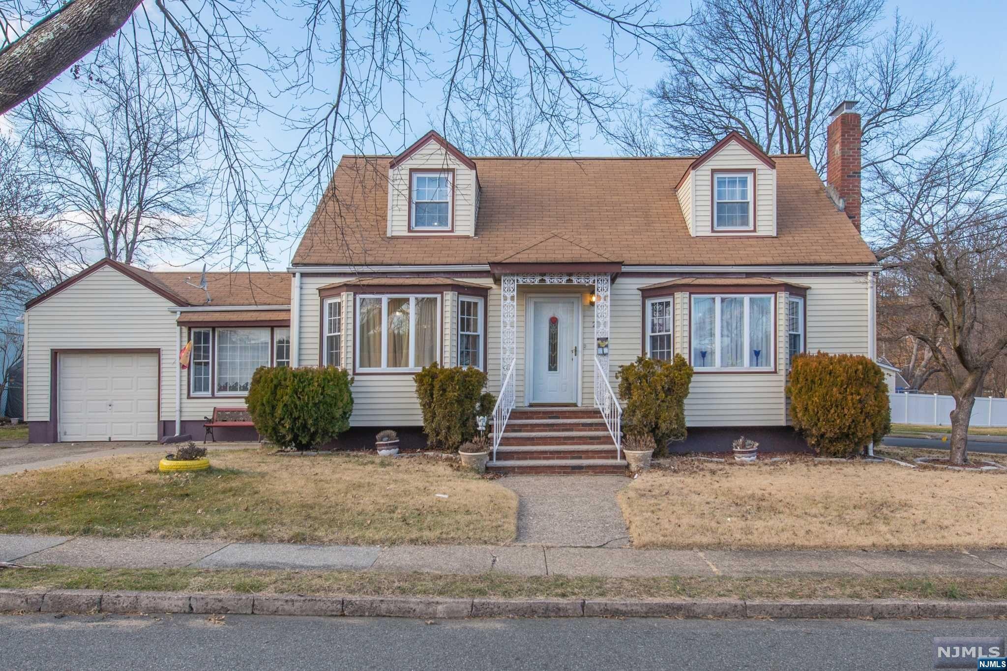 Come fall in love w/ this immaculate cape cod located in a residential neighborhood on an oversized corner lot. Perfect for entertaining in the light filled rooms w/ open floor plan feat. 3 bedrooms and 2 full baths total. The first level feat. the living room w/ wood burning fireplace for cozy nights by the fire, family room, dining room, updated eat in kitchen with stainless steel appliances, den and full bath. The second-floor features 2 bedrooms and the second full bath. There is great additional living space in the partially finished basement w/ storage and laundry area. Sit back and relax or dine outdoors on the covered deck overlooking the beautifully landscaped yard after a swim in the above ground pool. Attached 1 car garage w/ driveway parking for 2 cars . The 3rd bedroom on 1st level is currently being used as family room. Wall can be installed to close off again. Great location near schools, park, shopping, restaurants, transportation. Do not miss this opportunity.