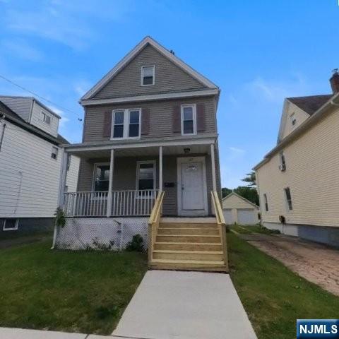 Charming 3 bedroom 1 bath Colonial in the heart of Hackensack. This classic home features a traditional layout filled with character and endless possibilities to make it your own. The main level offers a spacious living area, dining room and kitchen, while the second floor hosts three comfortable bedrooms. Enjoy the added value of a finished attic, perfect for a home office or bonus room, and a full unfinished basement for storage or customization needs. Convenient driveway parking and fenced yard. Don't miss this great opportunity.