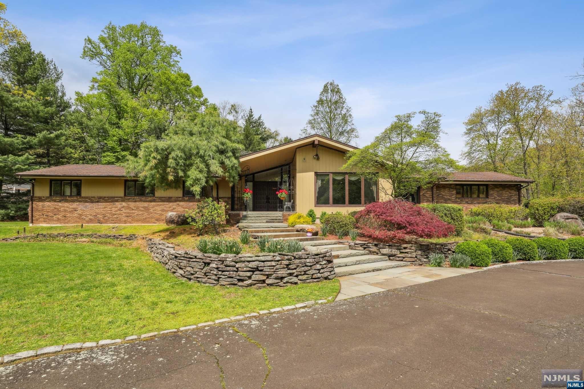 Picturesque property located at the end of a cul-de-sac. 3.5 acre lot that is expansive and level. Ideal for remodel and expand or a new rebuild. One of the best lots in Saddle River. With open southern exposure the property gets incredible light. Perfect for buyers who love a bright and serene feel to the home. Pictures and drone videos to be taken Early next week. Come tour this gem. Seller holds a real estate license.