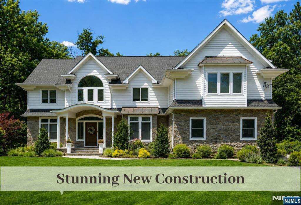 Nestled on 1.2 Acres of Private Park-Like Property, this 2019 New Construction Residence w Hardie Plank & Stacked Stone Facade blends Impressive Architectural Details, Superior Craftsmanship & Desirable Lifestyle Features. Striking 2-Story Entrance Foyer w Mahogany Door & Sweeping Staircase sets the tone for Elegant Simplicity throughout. Banquet Dining w Squared Bay & Butler Station transitions to Expansive Chefâ€™s Kitchen w Dble Width 10â€™ Island, Farm Sink, Walk-In Pantry, Subway Tile, & Quartz Counters. Nearby is Inviting Breakfast Area w Built-In Banquette w Backyard Views. Seamless connection to 2-Story Great Room w Stone Facade Fireplace,Transom Windows & Twin Sliding Drs to Covered Bluestone Patio for ultimate in Indoor/Outdoor Living. Finishing 1st Fl find a Library/ Home Office w Pocket Doors & Built-Ins, Bedrm w Sliders to Private Covered Patio, Full Bath, Mud Rm & Garage Access. Sunlit 2nd Fl Landing w Window Seat leads to Open Lounge for Storytime, Homework Center, or Champagne Hour. Lux Prim Suite includes Seating Area, Balcony, 2 WICâ€™s & Spa Bath w Water Closet & Dble Sinks. 2 More Bedrms, Hall Bath, Laundry complete the 2nd Fl. Oversized Finished Lower Level w Full Bath has Engineered Hardwd Floors offering endless uses: Watch Parties, Home Gym, Billiards, Wine Tasting, Craft Rm or future Guest Bedroom w Egress Window. Stunning Hardscapes w Tiered Patios & Firepit for Hosting Delight overlooks Woodland Backdrop for Tranquil Nature-Lovers Retreat