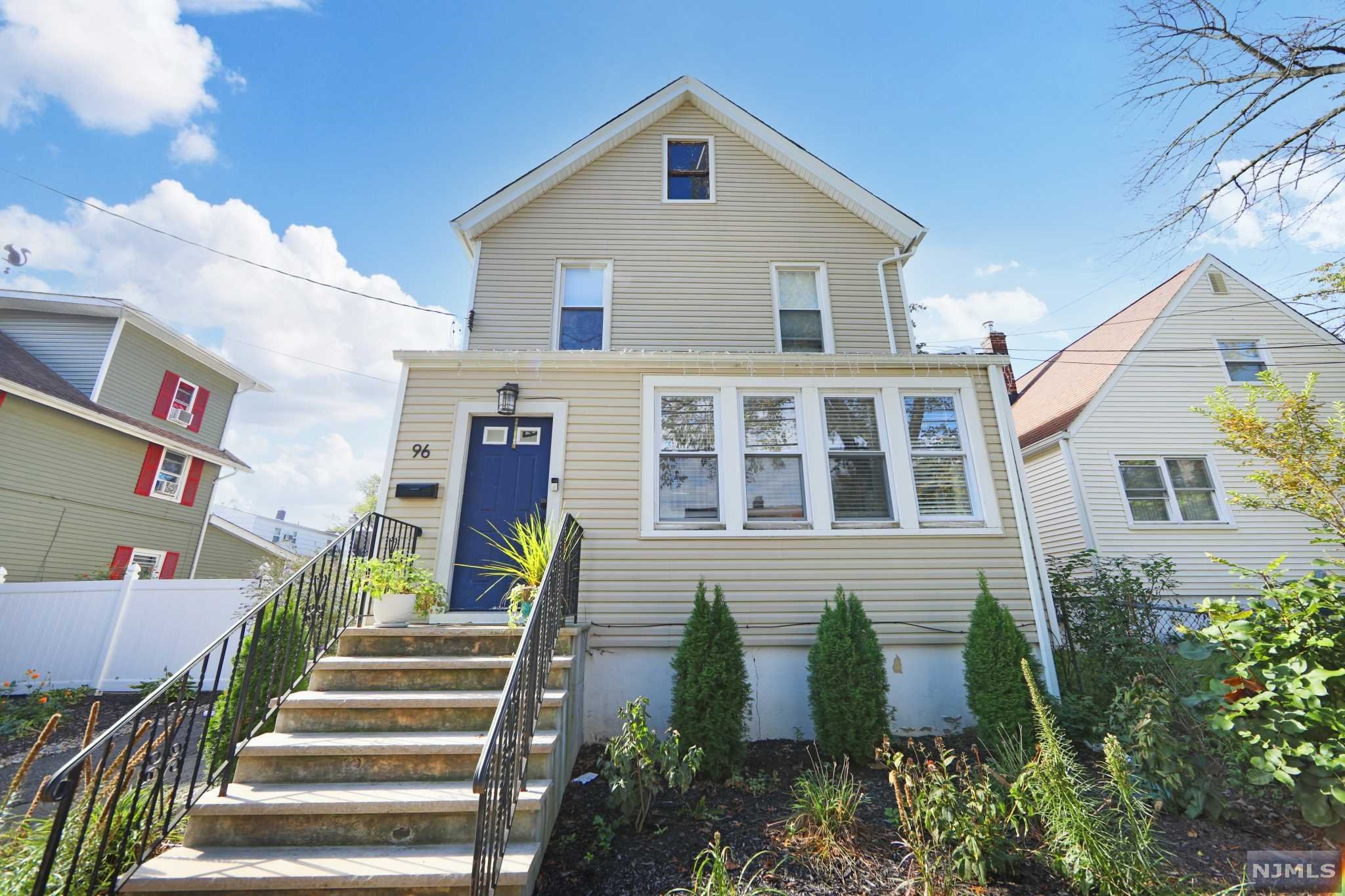 BACK ON THE MARKET, BUYER COULD NOT PERFORM. Updated & upgraded 3bed/1bath colonial conveniently located minutes from the GWB! Enter the home through the charm filled and sun drenched enclosed front porch leading through to the foyer. Large living room and formal dining area flow seamlessly through the first level, and feature gorgeous hardwood floors & exposed brick walls. Bright kitchen with new S/S appliances, cozy breakfast nook, & modern fixtures throughout. Brand new HVAC (1 year old) with multiple zones. 3 bedrooms upstairs along with a large full bath. Outside, a functional 2 car detached garage w/ loft, vegetable garden, paver patio, and lots of grassy space. Basement with newer washer/dryer, plenty of storage space, & utilities. Brand new tankless water heater. Brand new 200amp electric panel & new wiring. Unfinished attic with 2 windows & new pull down staircase. Untapped potential in basement (approx. 600 sqft). The perfect starter house, don't miss out on this gem!