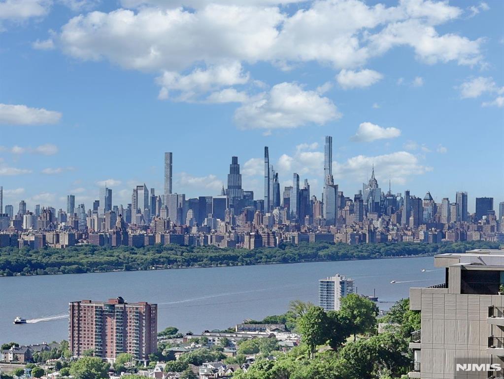 Enjoy spectacular southeast views of the New York City Skyline from every window of this spacious one-bedroom, one-bath co-op at Horizon House. Located on the 18th floor and offering aprox 1,000 square feet of living space, this sunlight filled residence features a generous living and dining area, large bedroom with abundant closet space and a dressing room that can be used as office space. Horizon House offers outstanding amenities, including 24-hour doorman service and security, fitness center, community room, laundry facilities, two outdoor pools, tennis and pickleball courts, playground, convenience store, and beautifully landscaped grounds. Conveniently located near transportation, shopping, dining, and easy access to New York City. Monthly maintenance includes utilities, water, cable, internet, parking, all amenities and real estate taxes. Board approval required, 4:1 income to debt ratio.