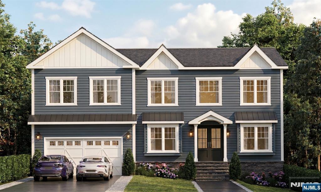 Brand new construction in Livingston offering over 5,000 sq ft of thoughtfully designed living space across three finished levels, set on just under half an acre lot, steps from Hillside Elementary School. A grand foyer with 20' high ceiling and herringbone hardwood flooring sets the tone, leading into a main level with 10' ceilings, red oak hardwood floors, and detailed millwork throughout. The layout is anchored by a gourmet kitchen featuring an L-shaped island, custom cabinetry, high end appliances and a walk-in pantry flowing seamlessly into the family room with a gas fireplace and sliding doors to the deck. The first floor also includes formal living and dining rooms with coffered ceilings, a private office, en-suite bedroom, mudroom, and powder room. Upstairs features a primary suite with dual walk-in closets and a spa-style bath with double vanity and soaking tub, along with three additional en-suite bedrooms, an additional office and a centrally located laundry room. The finished lower level offers recreation space with a wet bar, gym and an additional ensuite bedroom.A 2-car attached garage, and a fenced backyard with privacy trees completes this home. Ideally located near parks, houses of worship, and NYC transportation. Includes a 10-year new construction warranty. Expected Completion Nov' 26