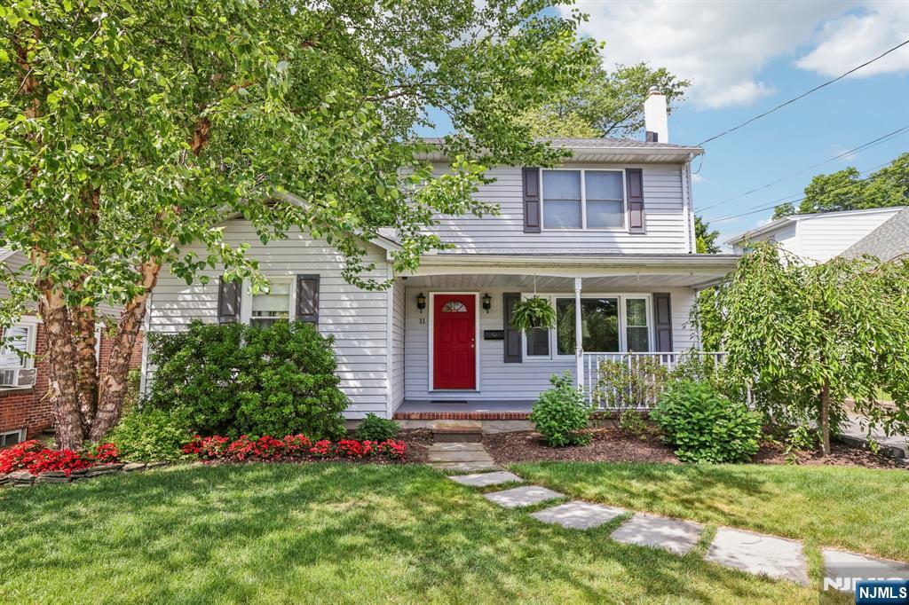 This delightful 3 bedroom expanded Cape offers a warm and inviting floor plan with plenty of room to live, work, and entertain. The first floor features a bright living room, formal dining room with French doors leading to a spacious deck, a large updated eat-in kitchen with a beautiful garden window, a newer full bath with a vaulted ceiling, and a generous primary bedroom with two double closets. Upstairs, you'll find two oversized bedrooms, each boasting walk-in closets, along with a second full bathroom. Enjoy the private backyard, offering ample space for outdoor gatherings, gardening, or simply relaxing, plus a detached one-car garage. Don't miss the opportunity to make this charming home your own! Home being sold "As Is."