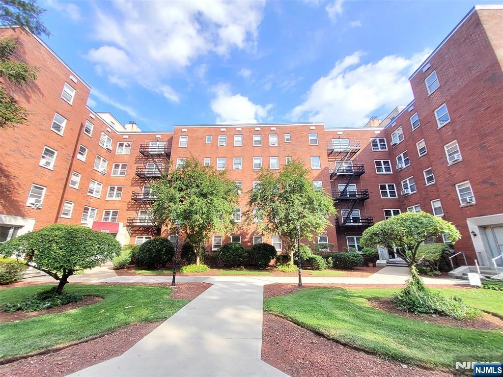 Bella Vista Condo Two Bedroom One Bath Unit on 2nd Floor, Updated and Nicely Kept, Maintenance includes Heat, Hot/Cold Water, 1 Car Deeded Garage with Remote Opener, Just steps from Garage to the building Entrance, Hardwood Floors, Unit faces South, Very Bright & Airy, Generous Room Sizes, Elevator Building, Laundry in Basement, Close to All! Easy Commute to NYC, Bus to Manhattan Right out the Building (#159) or Easy Access to Cross GWB to Take NYC Subway, One Block from H-Mart Shopping Plaza Mall for Everyday Needs, Close to Fort Lee High School & Elementary Schl#3, Pleasure to Show!