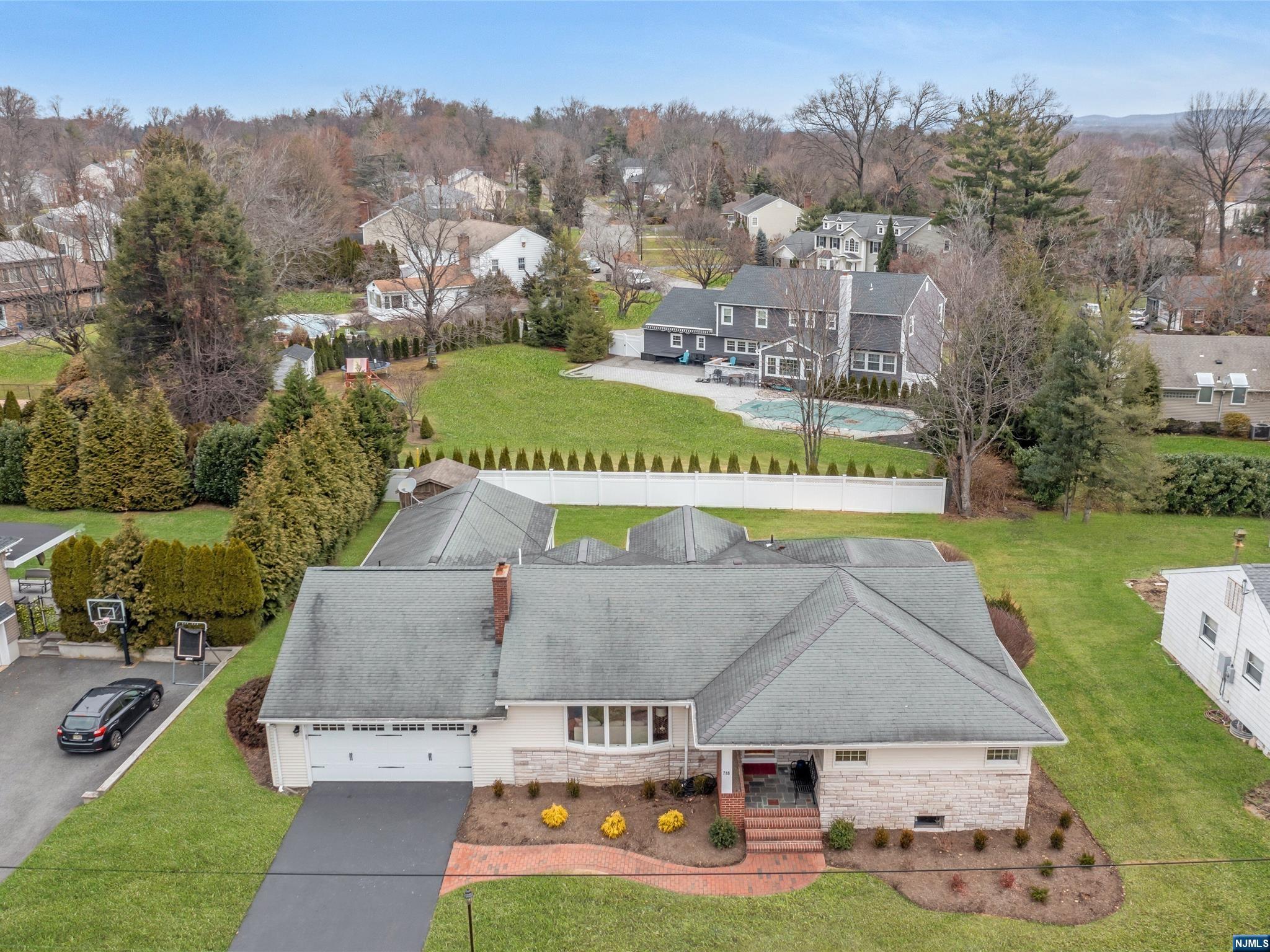 Nestled within the tranquility of a sought-after cul-de-sac, this inviting & sprawling ranch presents a serene retreat in highly coveted Blauvelt section of Oradell. Situated on .29 acres with over 3,400 of living space,this charming home features a seamless blend of timeless elegance featuring 3 bedrooms & 2.5 baths,providing comfort & functionality in every corner w/the convenience of single-story living.The spacious interiors bathed in natural light, effortlessly flow from the welcoming living spaces to a modern kitchen w/breakfast area, & the stunning great rm w/vaulted ceilings is the perfect atmosphere for both relaxation & entertainment overlooking the paver patio ideal for gatherings in a private yard. The lower level offers even more versatility w/an entertainment space to gather for movies or games,workshop, & room for storage. Only 10 miles from NYC, close to town,transportation & top-rated schools.Top location! CALL 201.983.7819 to book appointment.