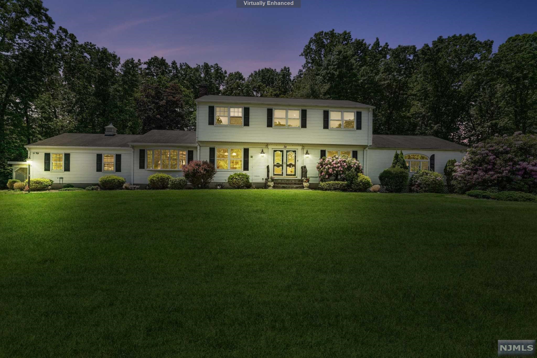 Here is your chance to own in a desirable Fardale section of Mahwah, known for its charm and highly rated schools. Aside from a perfect location in a beautiful, safe and quite community and a commuter's dream - this freshly painted colonial spans over almost an acre of land, and with a recent 2018 addition - it's now the largest home on the block. 1st floor features a huge family room w/ 16 ft ceilings and a gas fireplace which flows directly into a large eat-in kitchen, a formal dining room, a living room and boasts a massive master suite addition that could be used as a giant rec room, home office/library study or an in-law suite. The 2nd fl includes another master bedroom suite and 3 more bedrooms. Completing this home is a large unfinished basement with so many possibilities for additional rooms, recreation, gym space, wine cellar, or storage. This spacious and bright colonial has so many versatile possibilities! Just bring your imagination and design to your liking!