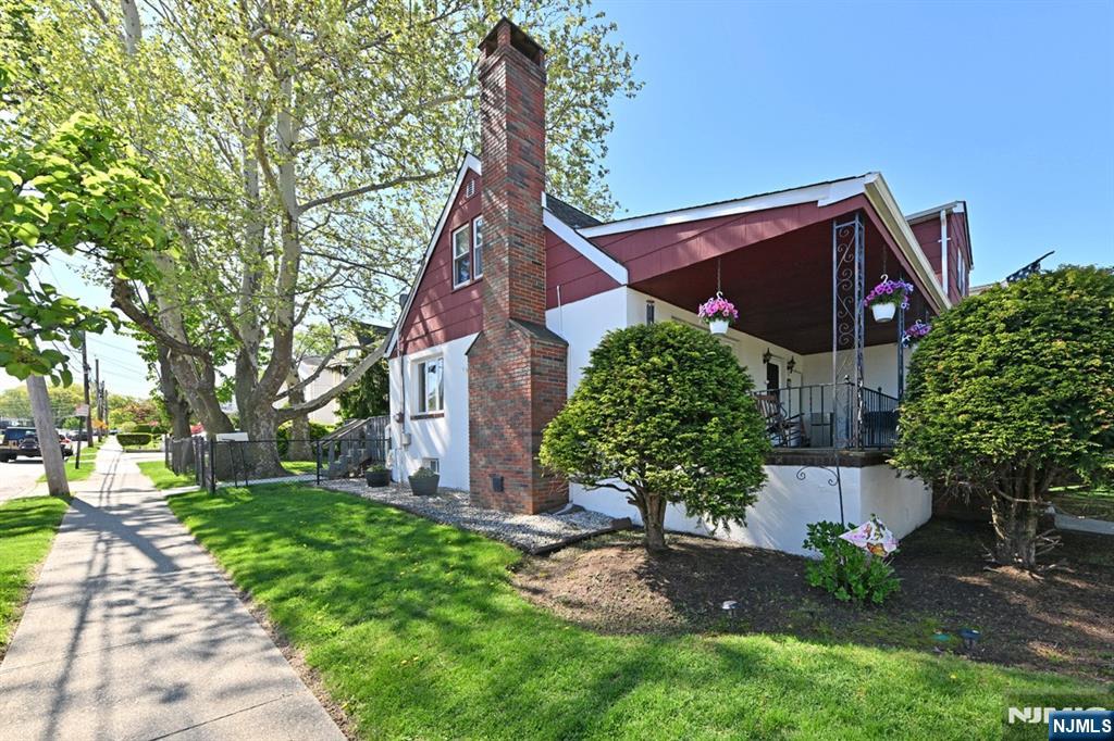 Deceptively large custom cape with 4 extra large BRs, and an apartment-like 2nd flr, perfect for extended family - almost like a 2 family ! Over 2,000 sq ft of interior space including the finished bsmt! Features include an open flow on the 1st flr from the large living rm with recirculating heat fireplace, attractive exposed beams & built in display cabinets, to the large eat-in kitchen. 2 Large BRs and a full bathrm on the 1st flr. And the 2nd flr is like a separate apartment with 2 large BRs, a full bathrm and a great bonus area for living space with a kitchenette! Great unique custom space for a teen suite or extended family ! Additional features include Central AC, relaxing front porch, nice backyard with deck and gasline BBQ Grill included, and a huge finished basement, for terrific Rec Rm/ Play Rm/ Gym and more with Pool Table included !! Large utility room has potential for more finished space too! All of this in a prime neighborhood of desirable Lodi, NJ close to schools, parks, and NYC buses! Great chance for a rare home in Bergen County with such large BRs and large finished bsmt living space! Much larger than appears ! DONT MISS THIS OPPORTUNITY !