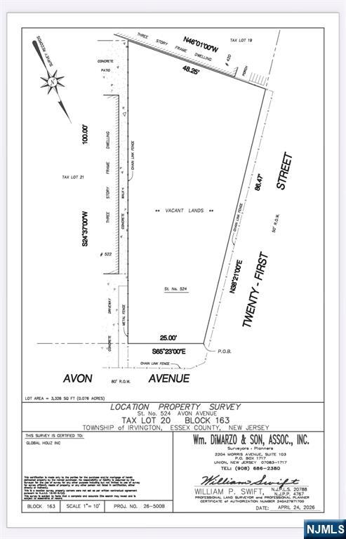Buildable Vacant Lot " 25 x IRRE" Prime Development Opportunity. Don't miss this rare chance to build the property of your dreams. Ready for permit submission, this property is perfect for investors, developers, or end-users eager to create a custom new construction. Conveniently located near major highways, public transportation, schools, and local amenities, this lot offers outstanding potential whether you're planning a dream home or an income-producing property.