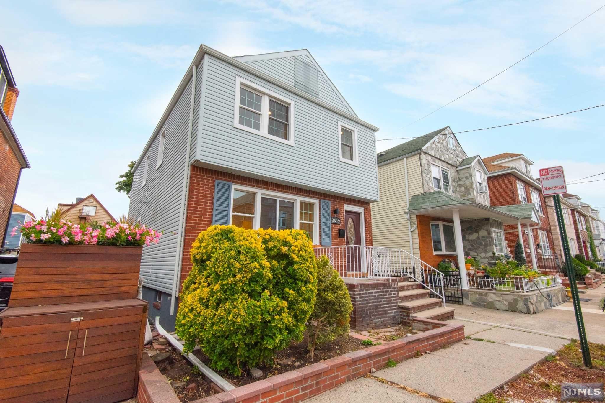 Renovated single family located in the heart of the North Bergen Racetrack! 2 short blocks from the North Hudson Park, close to all transportation to NYC, restaurants and - shopping! House features hardwood floors throughout, new kitchen, spacious living room and dining room with half bath on the first floor. Enjoy direct back yard access from the deck access on the first floor. 3 bedrooms + one bath on the 2nd floor, large attic for storage, full finished basement with full bath and large open space for home office, family room or play room! New systems! Parking for 3 cars + large back yard! Owner is a licensed broker.