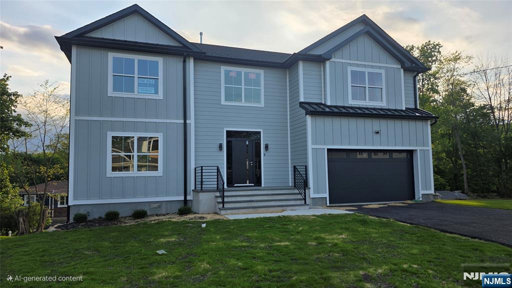 Modern Elegance Meets Lake community Living! Be the first to own this stunning, brand-new construction nestled in a sought-after West Milford lake community. Spanning over 2,400 sq. ft. of bright, open-concept living space, this home offers the perfect balance of mountain tranquility and suburban convenience. Enjoy the comfort of high-efficiency central air and heating year-round. The heart of the home is a spacious living area equipped with full central climate control (hot/cold) for year-round bliss. Retreat to the private primary ensuite, a true sanctuary featuring a spa-like bath and amazing walking closets. With 3 generous bedrooms, office space, 2.5 baths, and a 2-car garage, there is room for everyone. Situated on a manageable 0.25-acre lot, you get the beauty of the Highlands with the convenience of being just 20 minutes from Willowbrook Mall. Why wait for a resale when you can be the first to call this masterpiece home? Your dream lifestyle starts here!